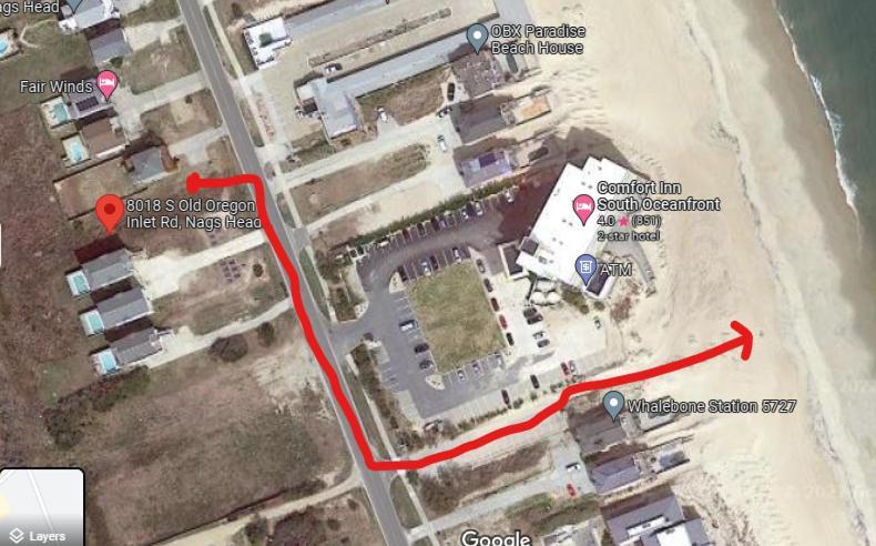 8018 Beach Rd, Semi-Oceanfront, Pool/Hot Tub Nags Head Eksteriør billede